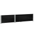 Collares de palets 2 uds madera maciza de pino negro 120x80