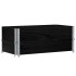 Collares de palets 2 uds madera maciza de pino negro 100x50