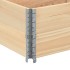 Collares de palets 2 unidades madera maciza de pino 150x50
