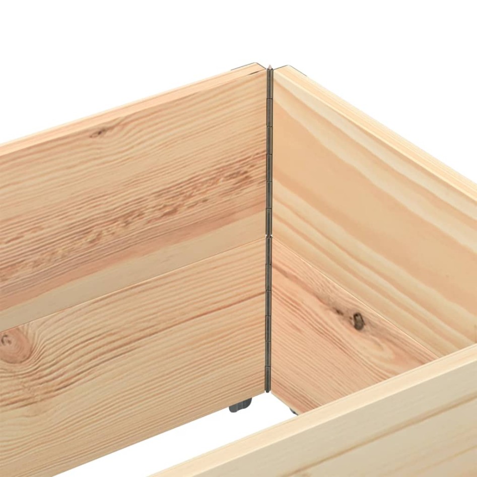 Collares de palets 2 unidades madera maciza de pino 150x50