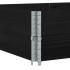 Collares de palets 2 uds madera maciza de pino negro 150x100