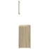 Set de muebles de baño 2 pzas madera contrachapada roble