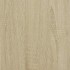 Set de muebles de baño 2 pzas madera contrachapada roble