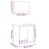 Set de muebles de baño 2 pzas madera contrachapada roble