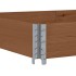 Collar de palet madera maciza de pino marrón 150x100