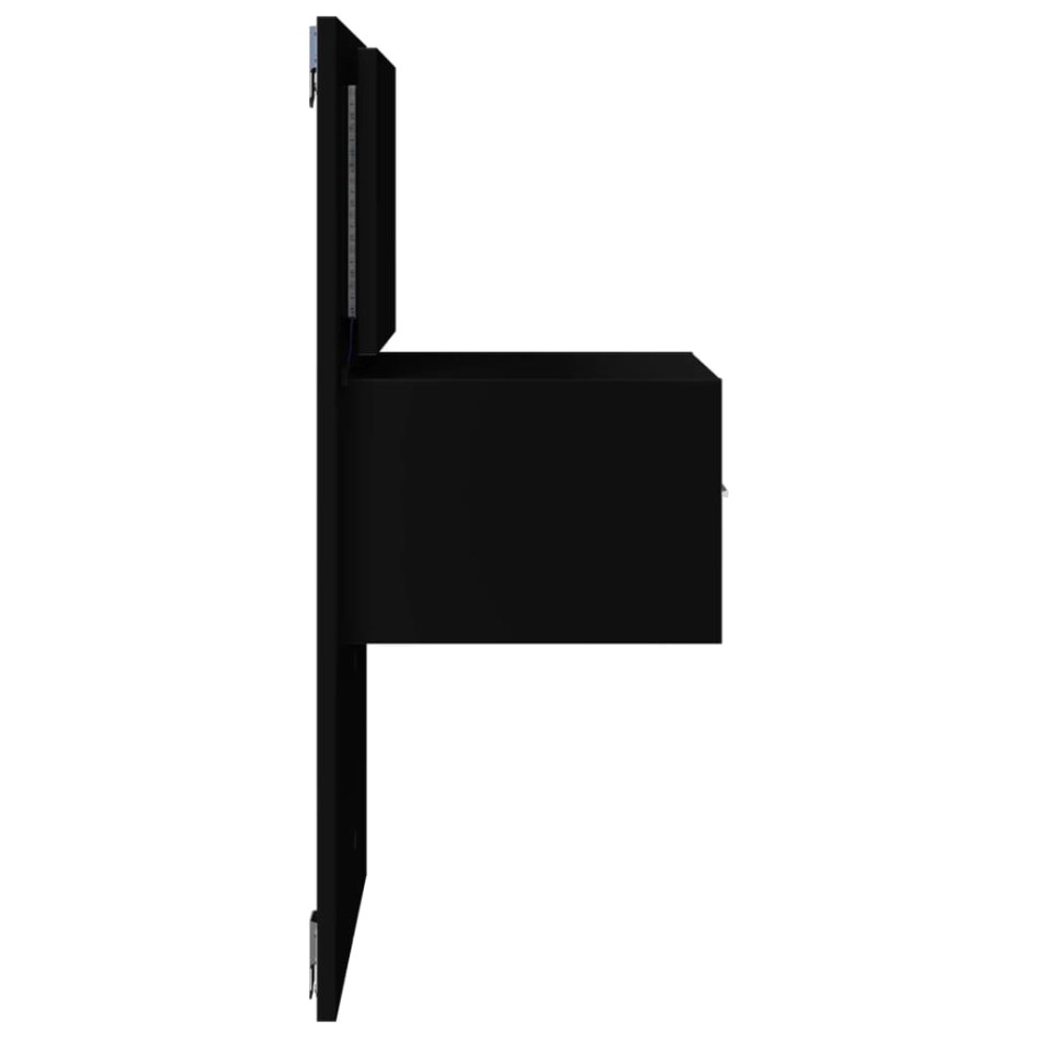 Mesita de noche de pared con luces LED