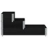 Arriate elevado de 3 niveles madera maciza pino negro 120x80