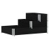 Arriate elevado de 3 niveles madera maciza pino negro 120x80