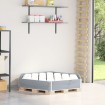 Arriate elevado hexagonal madera maciza de pino gris 160x160 cm