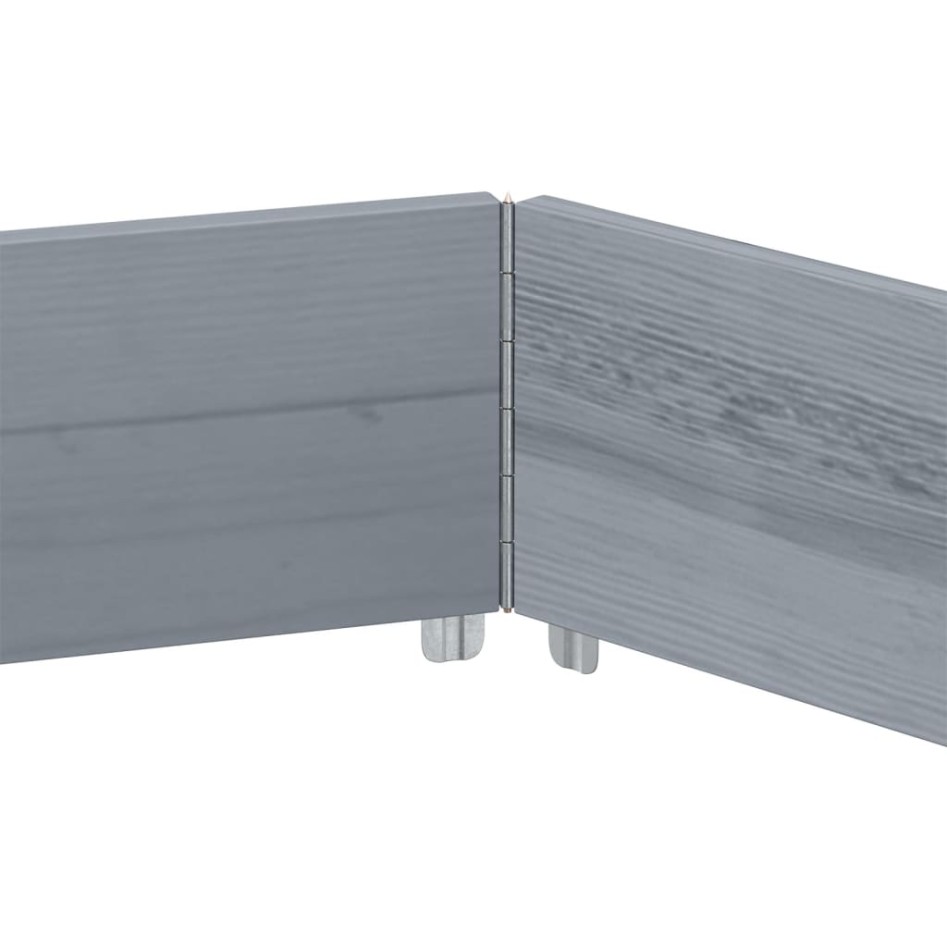 Arriate elevado hexagonal madera maciza de pino gris 160x160