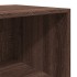 Aparador alto madera de ingeniería marrón roble 40x41x185