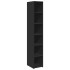 Aparador alto madera de ingeniería negro 30x41x185
