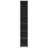 Aparador alto madera de ingeniería negro 30x41x185