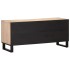 Mueble de TV madera maciza de mango blanco 105x34x46