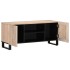 Mueble de TV madera maciza de mango blanco 105x34x46