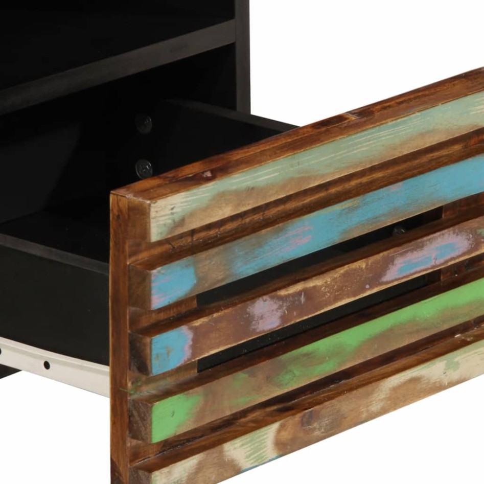 Mueble de TV madera maciza de acacia 70x34x46