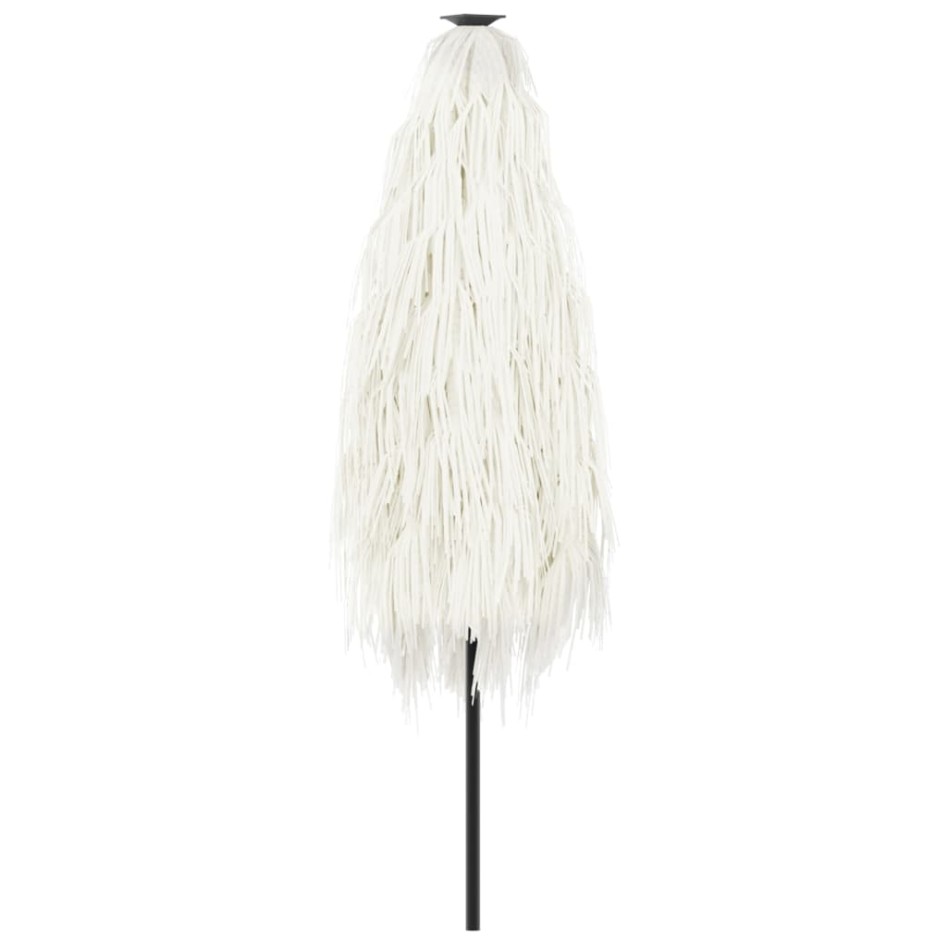 Sombrilla de jardín con poste de acero blanca 268x268x226