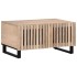 Mesa de centro de madera maciza de mango blanca 80x51x40