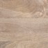 Mesa de centro de madera maciza de mango blanca 80x51x40