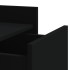 Mesita de noche madera de ingeniería negro 45x50x65