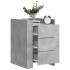 Mesita de noche madera de ingeniería gris hormigón 45x50x65