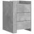 Mesita de noche madera de ingeniería gris hormigón 45x50x65