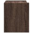 Mesitas de noche de pared 2 uds color marrón roble 45x30x35