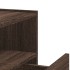 Mesitas de noche de pared 2 uds color marrón roble 45x30x35