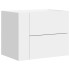 Mesitas de noche de pared 2 unidades blanca 45x30x35