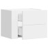 Mesitas de noche de pared 2 unidades blanca 45x30x35