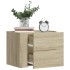 Mesitas de noche de pared 2 unidades roble Sonoma 45x30x35