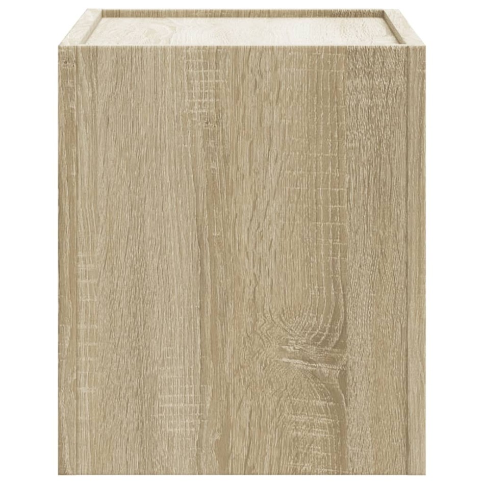 Mesitas de noche de pared 2 unidades roble Sonoma 45x30x35