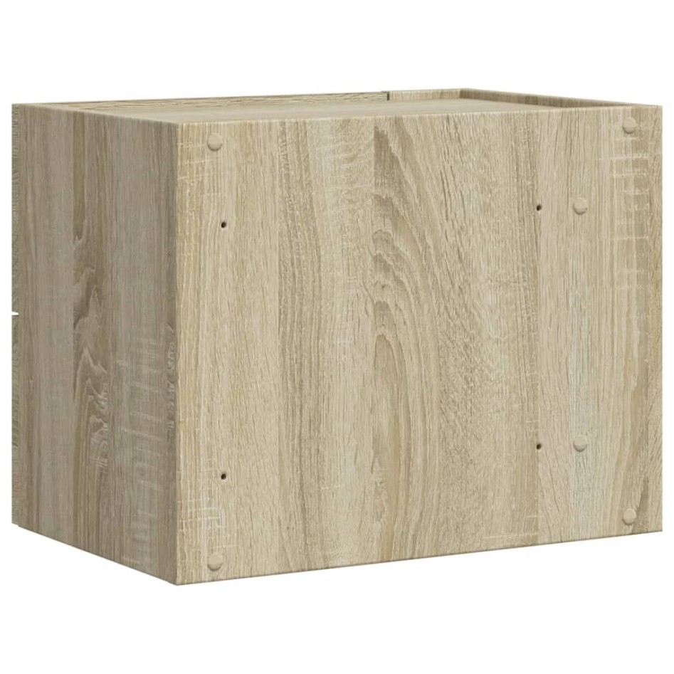 Mesitas de noche de pared 2 unidades roble Sonoma 45x30x35