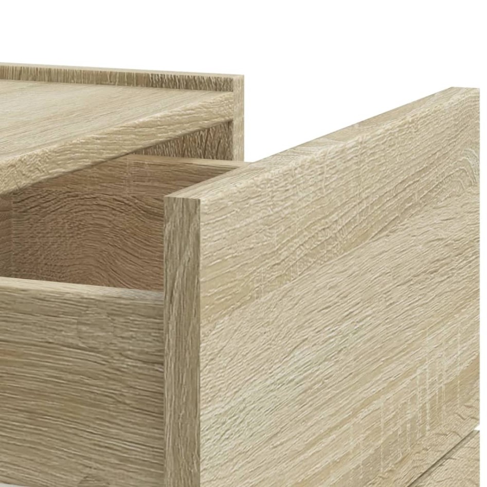 Mesitas de noche de pared 2 unidades roble Sonoma 45x30x35