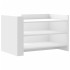 Mesa de centro madera de ingeniería blanca 80x50x50