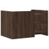Mesa de centro de madera de ingeniería marrón roble 80x50x50