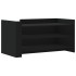 Mesa de centro de madera de ingeniería negra 100x50x50