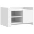 Mesa de centro madera de ingeniería blanca 80x50x50