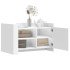 Mesa de centro madera de ingeniería blanca 80x50x50