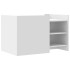 Mesa de centro madera de ingeniería blanca 80x50x50