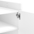 Mesa de centro madera de ingeniería blanca 80x50x50