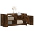 Mesa de centro madera de ingeniería roble ahumado 100x50x50