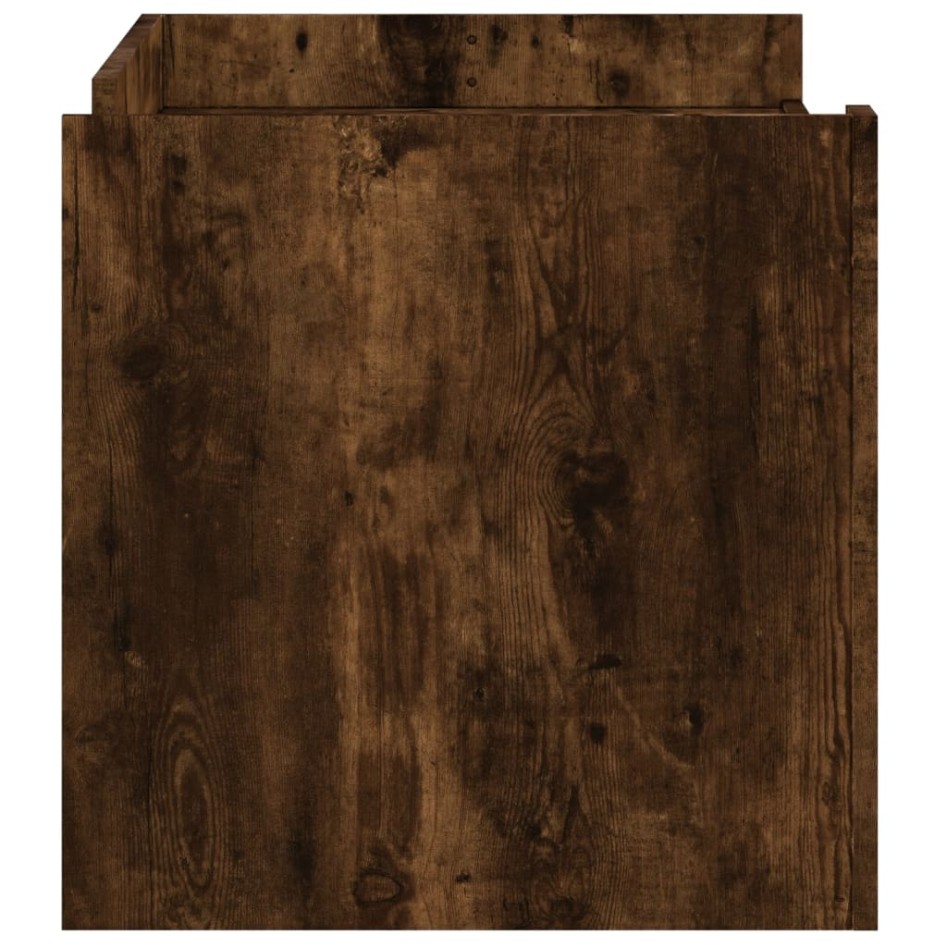 Mesa de centro madera de ingeniería roble ahumado 100x50x50