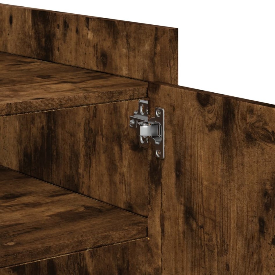 Mesa de centro madera de ingeniería roble ahumado 100x50x50