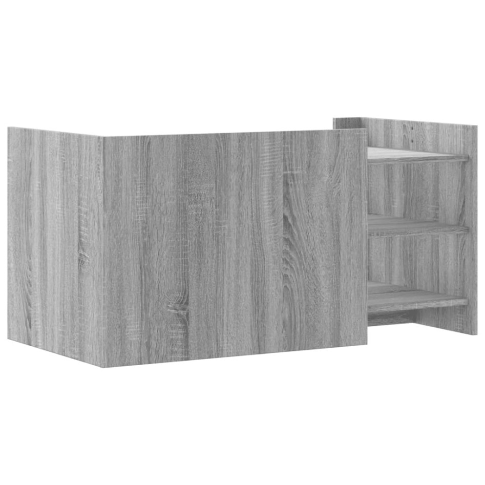 Mesa de centro madera de ingeniería gris Sonoma 100x50x50