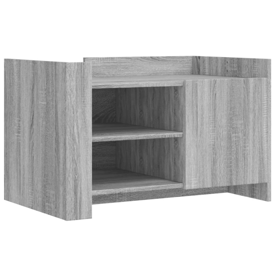Mesa de centro de madera de ingeniería gris Sonoma 80x50x50