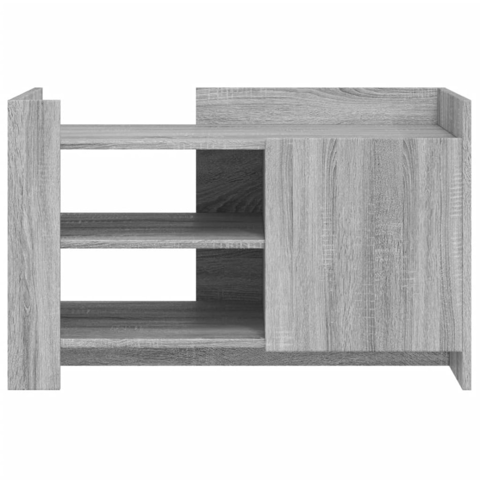 Mesa de centro de madera de ingeniería gris Sonoma 80x50x50