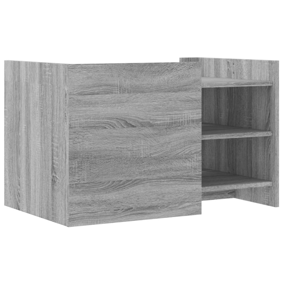 Mesa de centro de madera de ingeniería gris Sonoma 80x50x50