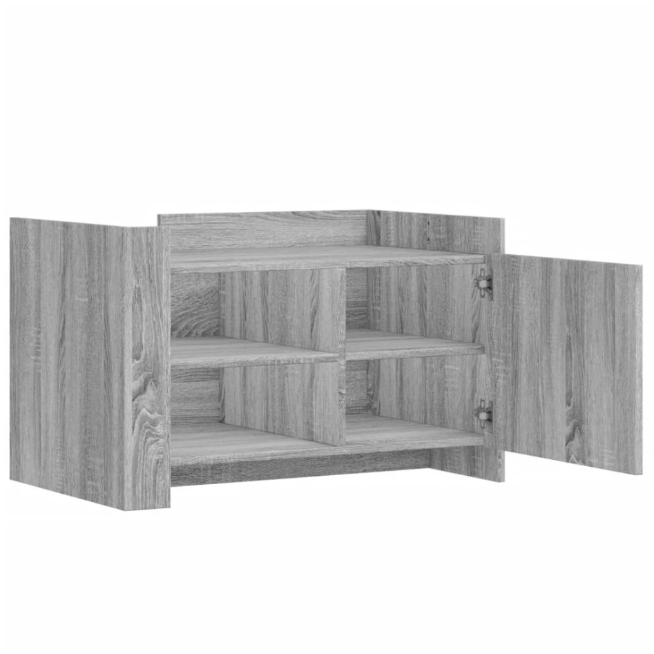 Mesa de centro de madera de ingeniería gris Sonoma 80x50x50