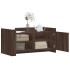 Mesa de centro madera de ingeniería marrón roble 100x50x50